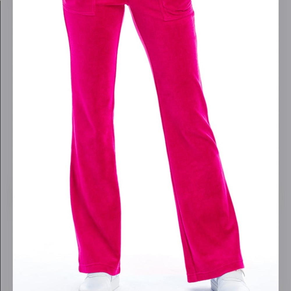 Juicy Couture BARBIE PINK Velour Tracksuit Pants Bling JUICY XL